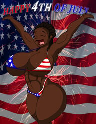 4th_of_july big_breasts dark-skinned_female dark_skin female tomkat96