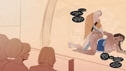 1boy 2d 4girls aang ass avatar_the_last_airbender background big_ass big_breasts clothed clothed_female comic dialogue female katara legs narim-art text text_bubble