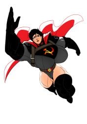 biceps breasts cape female jonpadraws muscles muscular muscular_arms muscular_female muscular_legs muscular_thighs soviet_superwoman