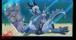 3_toes against_surface animal_genitalia animal_penis anthro aquarium aquatic aquatic_dragon balls big_balls big_penis bodily_fluids claws close-up cum dewclaw dragon ejaculation equine_genitalia equine_penis erection feet fin flared_penis floating_cum foot_fetish foot_focus foot_on_glass footprint genital_fluids genitals glass glowing glowing_eyes handjob heavy_balls heel hi_res horn long_penis looking_at_viewer male masturbation medial_ring mottled mottled_genitalia mythological_creature mythological_scalie mythology nytristheraptor on_glass open_mouth pawpad_squish pawpads paws penile penis presenting presenting_penis saggy_balls sand scales scalie sea sex sitting sitting_on_ground smearing smile smirk soles solo spread_legs spread_toes spreading steam toe_claws toes tongue tongue_out tonovar_(character) trappedkeys underwater urethra vein veiny_penis vivarium water wrinkles
