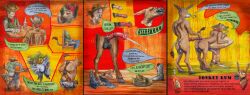 alcohol animal_genitalia animal_penis anthro anus asinus balls belt_buckle beverage bodily_fluids boots buckle butt clothing comic cowboy cowboy_boots cowboy_hat cum dialogue donkey drunk duo english_text equid equine equine_anus equine_genitalia equine_penis erection footwear furniture genital_fluids genitals greengod gun handgun hat headgear headwear hi_res human humanoid kerchief male male/male mammal mid_transformation penis profanity ranged_weapon revolver shoes species_transformation speech_bubble substance_intoxication table tail tail_grab text transformation weapon
