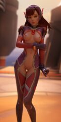 3d alternate_costume blender d.va overwatch tagme white_rabbit_d.va