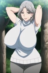 ai_generated big_breasts gigantic_breasts gilf grandmother huge_breasts mature_female older_female ultrahentaisai