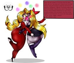 ass_grab bimbo bimbo_lips bimbofication caption charlie_morningstar_(hazbin_hotel) hazbin_hotel huge_ass huge_breasts kissing vaggie_(hazbin_hotel) valentinetiffalexhunter