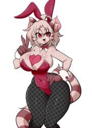 big_breasts breasts bunnysuit felis_(lucyfercomic) female furry huge_breasts lucyfercomic original thick_thighs wide_hips