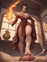 1boy 1girls ai_generated avatar_legends avatar_the_last_airbender azula bare_legs barefoot breasts breasts_out clothed clothed_female clothed_female_nude_male clothing cum cum_drip cum_on_body cum_on_feet cum_on_lower_body cum_on_self cum_on_upper_body cumshot dominant dominant_female domination feet feet_on_penis female female_focus femdom fire fire_nation firebending foot_fetish foot_play footjob large_areolae looking_at_viewer looking_down male male/female male_pov mommy nipples open_clothes puffyart smile smiling smiling_at_viewer smirk smirking smirking_at_viewer stepping_on_penis submissive_male submissive_pov