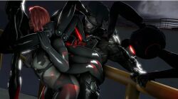 cyborg held_down metal_gear_rising mistral_(metal_gear_rising) raiden_(metal_gear) robot