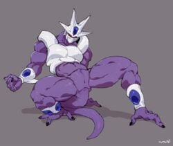 alien animal_genitalia anus bebebebebe cooler_(dragon_ball) dragon_ball dragon_ball_z genital_slit male male_only pecs presenting slit solo solo_male tototoilet