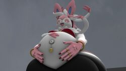 ass_visible_from_the_front big_ass bubble_butt chubby eeveelution huge_ass kingofthekabuto pokémon_(species) pokemon queenofthekabuto sylveon thick_thighs wide_hips