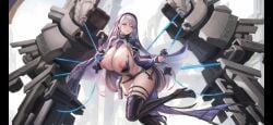 aeons_echo asclepius_(aeons_echo) big_breasts masochism massive_breasts nutaku