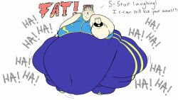 1girls belly chun-li fat fat_rolls gabbadraws huge_thighs hyper_belly morbidly_obese morbidly_obese_female street_fighter street_fighter_alpha talking text thighs ussbbw