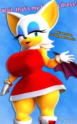 1girls 3d 3d_(artwork) amy_rose_(cosplay) bat_wings big_ass big_breasts clothed cosplay furry gloves rouge_rose rouge_the_bat sega sonic_(series) sonic_the_hedgehog_(series) tahlian