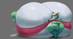 big_ass big_breasts breasts bubble_butt emillie_(zanbonsen) female gipehtyboon huge_ass huge_breasts hyper_breasts kirlia lactating lactation nintendo pokémon_(species) pokemon pokemon_(species) shortstack yboon