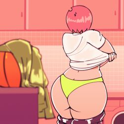 animated cdlum lifting_shirt pear_(cdlum) sideboob tagme