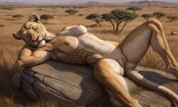 2024 4chan ai_generated anonymous_artist anthro anus artist_request ass breasts felid feline female furry lion lioness mammal nipples nude pussy seductive solo tagme tail