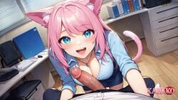 1920x1080 1girls 2d ai_generated animal_ears athletic big_breasts blue_eyes boss breasts cat_ears cat_girl cat_tail catgirl cleavage cosplay curvy_female excited female female_focus fit_female front_view girl hair happy happy_expression happy_face happy_look hentai hourglass_figure human humanoid kanako kanako_vt lewdtuber light-skinned_female light_skin long_hair looking_at_viewer mature_female mature_woman mouth_opened necklace necklace_between_breasts necklaces neko nsfw office_clothing office_lady office_lady_outfit open_mouth outfit pale_skin penis penis_out pink_hair porn porn_star pose shiny_skin skin smile smiling smiling_at_viewer solo solo_focus virtual_youtuber vtuber vtuberfanart vtubers white_body white_skin white_skinned_female