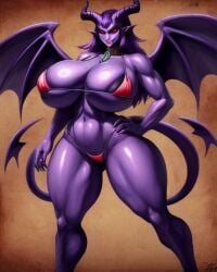 1girls ai_anatomy ai_generated ass big_ass big_breasts big_butt bikini breasts demon demon_girl demon_tail demonvaleria female female_only furry furry_ass furry_breasts furry_ears furry_female furry_tail girl original original_character purple_ass purple_body purple_eyes purple_hair purple_skin skibidiuwu