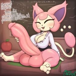 1futa 2024 3_toes absurd_res anthro apple balls big_balls big_breasts big_penis blush bottomless bottomless_futanari breasts chalkboard classroom claws closed_eyes cute_fangs dialogue english_text erection feet finger_claws fleine food fruit fur futa_only futanari generation_3_pokemon genitals glans gloves_(marking) gynomorph hi_res huge_balls huge_cock humanoid_genitalia humanoid_penis hyper hyper_genitalia hyper_penis inside intersex leg_markings looking_at_viewer markings miso_souperstar nintendo open_mouth penis pink_balls pink_body pink_fur pink_glans pink_penis plant pokemon pokemon_(species) purple_body purple_fur purple_inner_ear short_stack skitty smile socks_(marking) solo solo_futa speech_bubble tail tail_tuft talking_to_viewer tan_body tan_fur text thick_thighs toe_claws toes tuft white_claws
