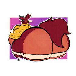 big_ass big_breasts breasts bubble_butt casey_(chip_at_night) feline female furry huge_ass hyper_ass realrumpus thick_thighs wide_hips