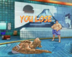 2d 3d_background beaten beaten_up burly defeat defeated defeated_male defeated_villain edmond_honda japanese jp_(street_fighter) knocked_out loser loser_focus male male_only middle_aged middle_aged_male middle_aged_man naked naked_male nude nude_male old_man older_male_younger_male reverse_ryona silversoxx street_fighter street_fighter_6 street_fighter_ii sumo sumo_wrestler unconscious you_lose