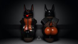 3d ball_gag bondage canine dobermann furry roblox robloxian rope rope_bondage