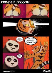 anthro anus ass better_version_at_source breasts close-up comic english_text erection feline female hi_res humanoid_penis kung_fu_panda male mammal master_po_ping master_tigress nude open_mouth page_16 panda penetration penis private_lesson_(sabrotiger) pussy sabrotiger sex small_breasts straight tiger vaginal_penetration