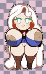 big_areola cookie_run cookie_run_ovenbreak cubesmolly huge_breasts starch_noodle_cookie thick_thighs