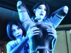 cortana from halo (game) by word2