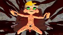 3d abuse big_penis cum cum_in_ass cum_on_body cum_on_face cumshot dark_skin emerald_octoling garry's_mod gay gay_anal gay_domination gay_sex green_eyes group happy humiliated inkling looking_at_viewer love_live! octoling qzoboy slut splits