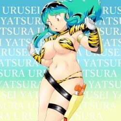 1girls big_breasts breasts curvaceous curvy curvy_female female female_focus female_only hi_res highres light-skinned_female light_skin long_hair looking_at_viewer looking_back lum revealing_clothes slim_waist solo solo_female solo_focus thick_thighs thighs tof urusei_yatsura wide_hips