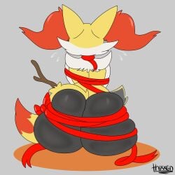 big_ass braixen bubble_butt female furry huge_ass pokemon pokemon_(species) thick_thighs thixxen wide_hips