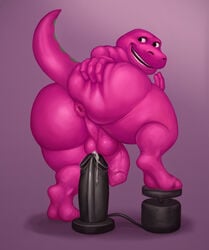 1boy 2010s 2017 4_fingers anthro anthro_only anthrofied anus ass ass_grab backsack balls barney_and_friends barney_the_dinosaur big_ass big_butt big_thighs biped bubble_ass bubble_butt butt butt_grab completely_nude dagapuff dat_ass digital_drawing_(artwork) digital_media_(artwork) dildo dinosaur fat_ass fat_butt foreskin furaffinity gay genitals green_scales hand_on_ass hand_on_butt huge_ass huge_butt huge_hips huge_thighs humanoid_genitalia humanoid_hands humanoid_penis looking_back lube male male_focus male_only massive_ass massive_butt multicolored_scales nude open_mouth open_smile pbskids penis perineum plump_ass presenting presenting_anus presenting_ass presenting_balls presenting_butt presenting_genitalia presenting_hindquarters presenting_penis pump purple_scales rear_view reptile round_ass round_butt scales scalie sex_toy simple_background smile solo solo_focus solo_male spotted_scales spread_anus spread_ass spread_butt spread_legs spreading spreading_ass spreading_rear standing tail testicles theropod thick thick_ass thick_thighs tight_foreskin tyrannosaurus_rex uncut wide_hips