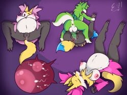 4:3 age_difference anthro anus areola ass balls barefoot belle_fireheart belly big_belly big_breasts black_nose blue_body blue_fur blush bodily_fluids braixen braixy_fireheart breasts canid canine canis claws closed_eyes clothing crown cum cum_in_pussy cum_inside delphox diane_fireheart digital_media_(artwork) duo e-01 elderly_female feet female female_penetrated from_front_position fur generation_6_pokemon genital_fluids genitals green_body green_fur hair headgear hi_res impregnation inflation inflation inner_ear_fluff internal jewelry knot larger_female male male/female male_penetrating male_penetrating_female mammal mating_press mature_female multicolored_body multicolored_fur nintendo nipples nude older_female ovum penetration penile penis pink_body pink_fur pokemon pokemon_(species) pregnant pregnant_anthro pregnant_female pussy sex simple_background size_difference soles sperm_cell spread_legs spreading tail toes tuft two_tone_body two_tone_fur vaginal_penetration vaginal_penetration white_body white_fur yellow_body yellow_fur zerian_(species) zero_one