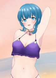 bad_id bad_pixiv_id bikini blue_hair breasts fam_(gakuen_summer)_(grimms_notes) fried_thread grimms_notes short_hair tagme