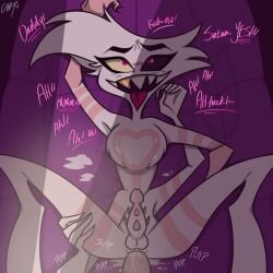 1futa ai_assisted ai_generated angel_dust_(hazbin_hotel) anus cum cum_inside hazbin_hotel hi_res original original_character rule34 rule_63 sex signature simple_background