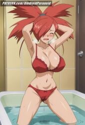 ai_generated aindroidparanoid ass bath bathroom big_ass big_breasts big_butt bra busty cameltoe curvy cute fat_ass female female_only flannery_(pokemon) gym_leader hips huge_ass huge_breasts large_ass large_breasts legs lingerie narrow_waist panties pokemon pokemon_(species) pokemon_trainer pussy_juice red_eyes red_hair slim_waist spiky_hair stable_diffusion thick_ass thick_thighs voluptuous waist wet wide_hips