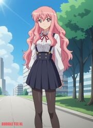 ai_assisted ai_generated anime anime_style louise_de_la_valliere the_familiar_of_zero