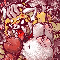 ! aggressive_retsuko ambiguous_penetration anger_vein angry angry_sex anthro big_breasts blush breasts butt_slap collar faceless_male fellatio female from_behind_position group group_sex handjob huge_breasts male male_penetrating mammal nipple_piercing nipples open_mouth oral penetration penis piercing precum ramdoctor red_panda retsuko sanrio sex sharp_teeth slap smooth_fur straight teeth threesome tongue tongue_out white_eyes