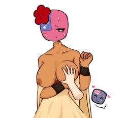 2girls :3 accessory blush blushing_lines brown_skin countryhumans countryhumans_edit countryhumans_girl curvy_female curvy_females dress edit edited exposed_breasts fair_skin female_focus female_only flawsystyle flower flustered flustered_female grabbing_breast groping groping_breasts happy heart heart-shaped_pupils hearts_around_head imminent_sex new_zealand_(countryhumans) raised_eyebrow samoa_(countryhumans) short_female shy_expression shy_smile slim_figure smiling sweatdrop sweating sweating_profusely tall_female tan_skin traditional_clothes white_girl white_skin yuri