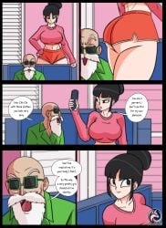 big_ass chichi comic comic_page dragon_ball dragon_ball_z master_roshi nice_ass