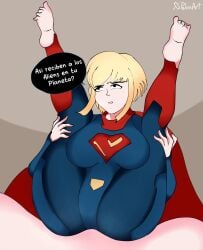 anal back_muscles big_ass big_breasts big_butt dc dc_comics polxnart_(artist) spanish_text supergirl supergirl_(my_adventures_with_superman)