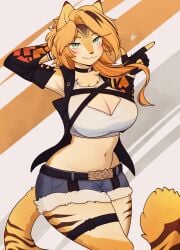 1girls 2025 anthro bonniblair clothed clothing female female_only furry furry_female furry_only pulchra_fellini tagme thiren zenless_zone_zero