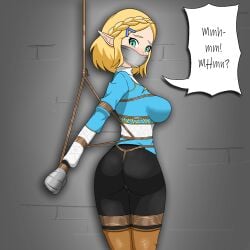 blonde_hair bondage bound bound_hands cant1ndausername crotch_rope female female_only femsub fully_clothed gag gagged gagged_speech png pointy_ears princess_zelda rope speech_bubble strappado tape tape_gag taped_hands tears_of_the_kingdom the_legend_of_zelda variant zelda_(tears_of_the_kingdom)