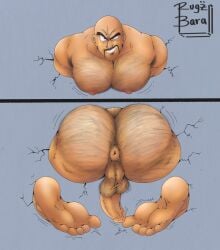 1boy anus armpit_hair ass bald bald_man balls bara bara_ass bara_tiddies bara_tits before_sex big_ass big_butt big_penis body_hair boner bubble_ass bubble_butt chest_hair dilf dragon_ball dragon_ball_z erect_nipples erect_penis erection facial_hair feet gay glory_wall goatee hairy hairy_armpits hairy_ass hairy_balls hairy_chest hairy_male hanging_balls hanging_penis huge_ass huge_butt huge_pecs human human_only imminent_anal imminent_sex male male_breasts male_chest male_only manboobs manly mature mature_male moobs muscles muscular muscular_male naked nappa nipples nude nude_male pecs pectorals penis rugzbara smile solo solo_male stuck_in_wall teeth teeth_showing thick_eyebrows through_wall