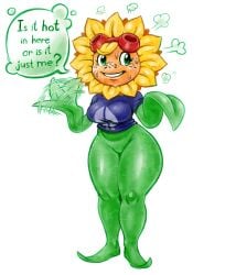 1girls anthro anthrofied ass breasts breasts female flora_fauna plant plant_girl plant_humanoid plantie plants_vs._zombies plants_vs_zombies popcap_games pussy solar_flare_(pvz) sunflower_(pvz)