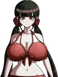 1girls big_breasts breasts danganronpa danganronpa_v3 edit elizaarts harukawa_maki png sprite_edit swimsuit transparent_background