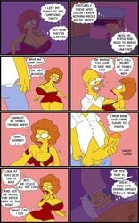 balls erection female homer_simpson huge_breasts human male marge_simpson maude_flanders maxtlat penis the_simpsons