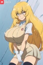 aged_up ai_generated big_ass big_breasts ejaculation long_hair milf shokuhou_misaki tktbro to_aru_kagaku_no_railgun to_aru_majutsu_no_index very_long_hair