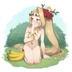 ai_generated banana kid_icarus kid_icarus_uprising nai_diffusion nature rizdraws_(ai_style) suggestive_food viridi