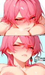 1female 1girls ai ai_assisted alyxhub artist_name big_breasts blush breast_squeeze breastjob breasts breasts_out female female_focus hi_res high_resolution highres nude nude_female oc original_character patreon patreon_username seductive seductive_eyes seductive_look seductive_smile squeezing_breasts stable_diffusion titjob titjob uncensored uncensored_nipples watermark